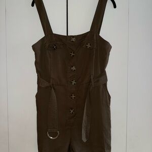 Forever 21 brown/green playsuit romper